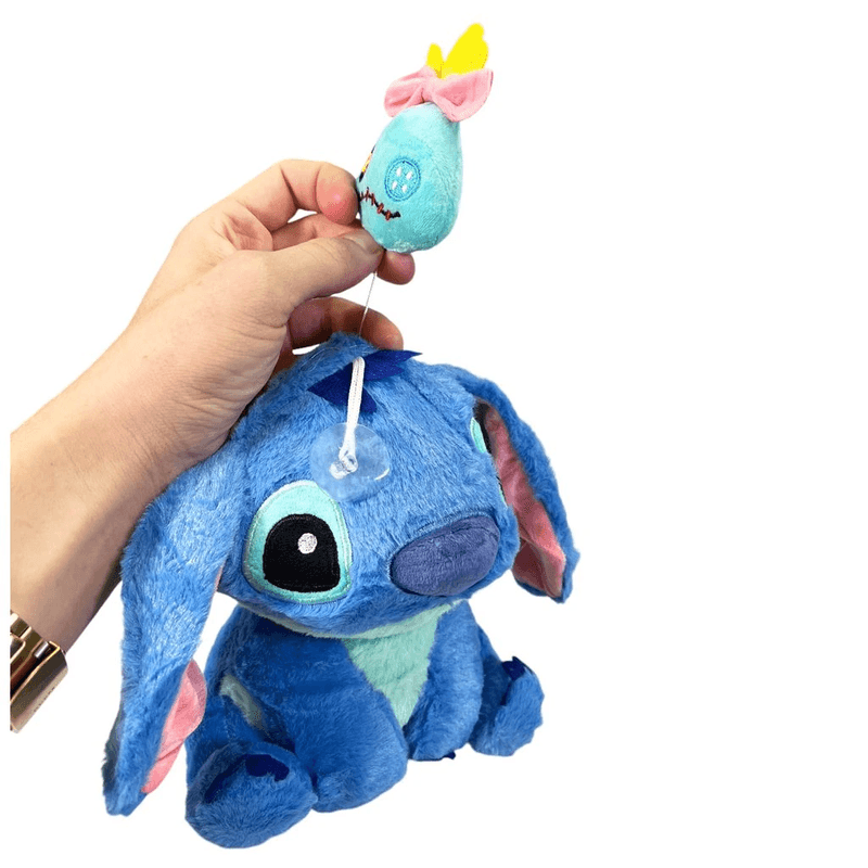 Jucarii, Copii si Bebe - Jucarii si jocuri - Jucarii de plus - Jucarie din Plus tip Stitch cu vibratii, dimensiune 20cm, culoare Albastru ABYZ™ - Infinity.ro