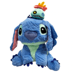 Jucarii, Copii si Bebe - Jucarii si jocuri - Jucarii de plus - Jucarie din Plus tip Stitch cu vibratii, dimensiune 20cm, culoare Albastru ABYZ™ - Infinity.ro