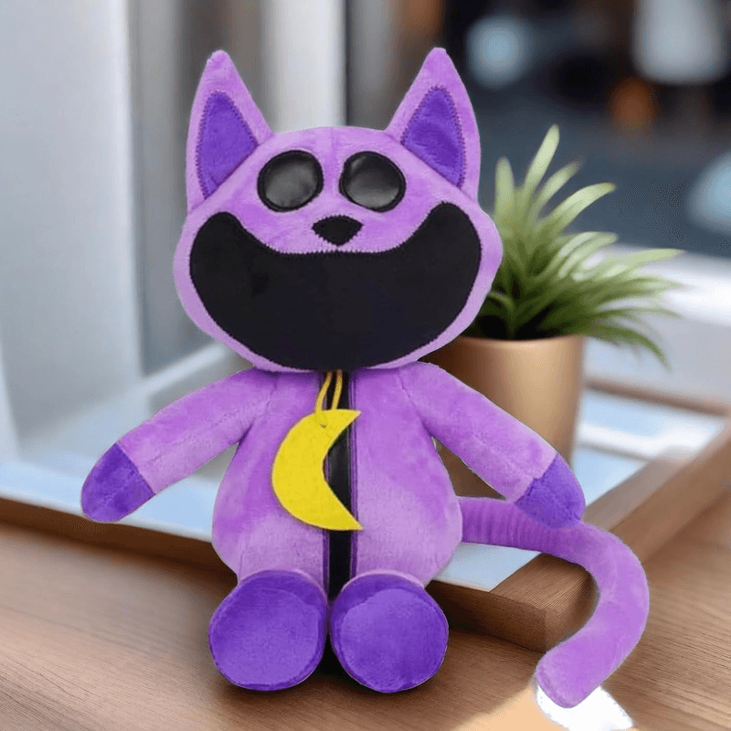 Jucarii, Copii si Bebe - Jucarii si jocuri - Jucarii de plus - Jucarie din Plus tip CatNap, Creaturi Zambitoare, dimensiuni 25cm, culoare mov ABYZ™ - Infinity.ro