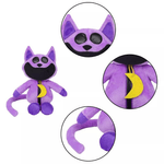 Jucarii, Copii si Bebe - Jucarii si jocuri - Jucarii de plus - Jucarie din Plus tip CatNap, Creaturi Zambitoare, dimensiuni 25cm, culoare mov ABYZ™ - Infinity.ro