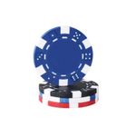 Jucarii, Copii si Bebe - Jucarii si jocuri - Jocuri si puzzle - Jocuri de societate - Set Joc de Poker cu 300 Jetoane si zaruri, Arvada All-In Chips Valiza Aluminiu, dimensiununi cipsuri 4x3.3 mm, - Infinity.ro