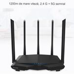 PC, gaming si accesorii - Retelistica - Wireless - Routere Wireless - Router Tenda AC7 1200 Mgb/s , Gaming si UHD streaming ,5 antene 5G , wireless puternic , dual-band, negru - Infinity.ro