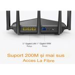 PC, gaming si accesorii - Retelistica - Wireless - Routere Wireless - Router Tenda AC7 1200 Mgb/s , Gaming si UHD streaming ,5 antene 5G , wireless puternic , dual-band, negru - Infinity.ro