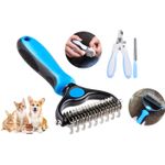 Petshop - Ingrijire si Igiena - Produse uz extern - Perii si manusi - Set ingrijire animale de companie OnePet marime L 9 dinti, compus din pieptene descalcitor, cleste, pila - Infinity.ro