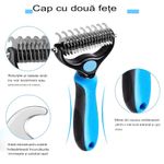 Petshop - Ingrijire si Igiena - Produse uz extern - Perii si manusi - Set ingrijire animale de companie OnePet marime L 9 dinti, compus din pieptene descalcitor, cleste, pila - Infinity.ro