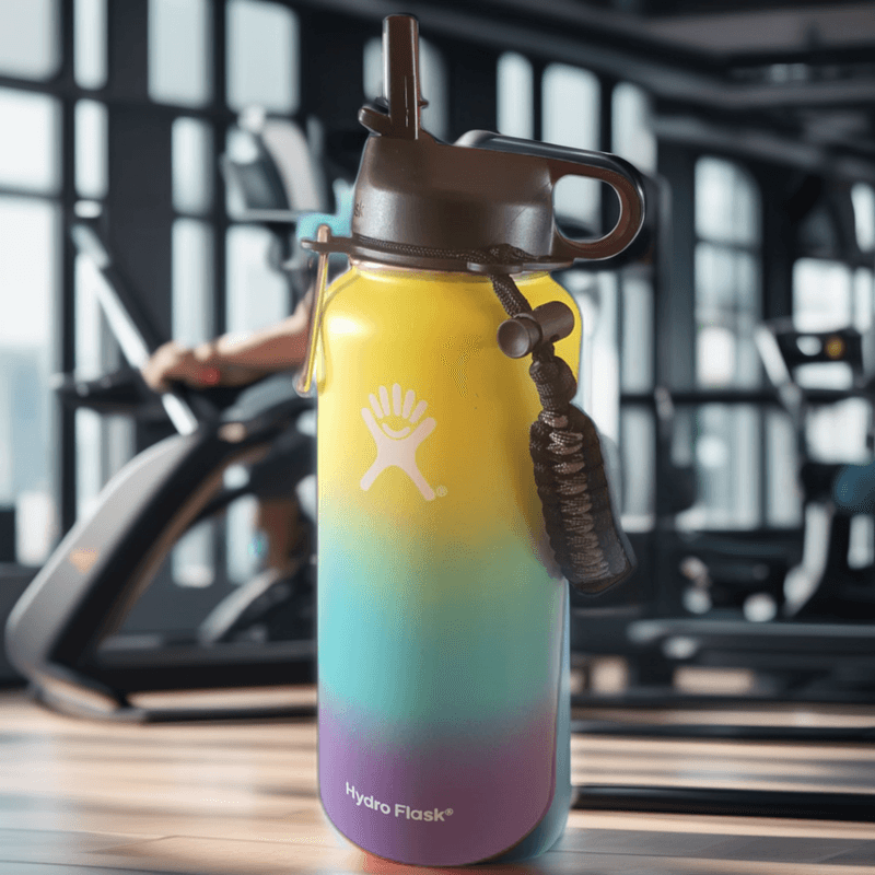 Casa si Gradina - Bucatarie si vesela - Cani si pahare - Sticle - Sticla de apa Hydro Flask din otel inoxidabil si izolata in vid cu capac, sistem de prindere si pai 946 ml, galben, - Infinity.ro