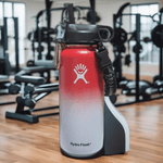 Casa si Gradina - Bucatarie si vesela - Cani si pahare - Sticle - Sticla de apa Hydro Flask din otel inoxidabil si izolata in vid cu capac, sistem de prindere si pai 946 ml, visiniu/alb - Infinity.ro