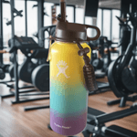 Casa si Gradina - Bucatarie si vesela - Cani si pahare - Sticle - Sticla de apa Hydro Flask din otel inoxidabil si izolata in vid cu capac, sistem de prindere si pai 946 ml, galben, - Infinity.ro