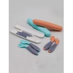 Jucarii, Copii si Bebe - Hrana si alaptare - Biberoane, suzete si accesorii hranire - Articole hranire bebelusi - Cutie pentru depozitare tacamuri BabyJem (Culoare: Bleu) - Infinity.ro