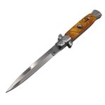 Sport si Outdoor - Camping - Cutite, bricege si accesorii - Cutite si bricege - Pachet doua bricege de vanatoare  Italian Spirit, otel inoxidabil, 22.5 cm, maro - Infinity.ro
