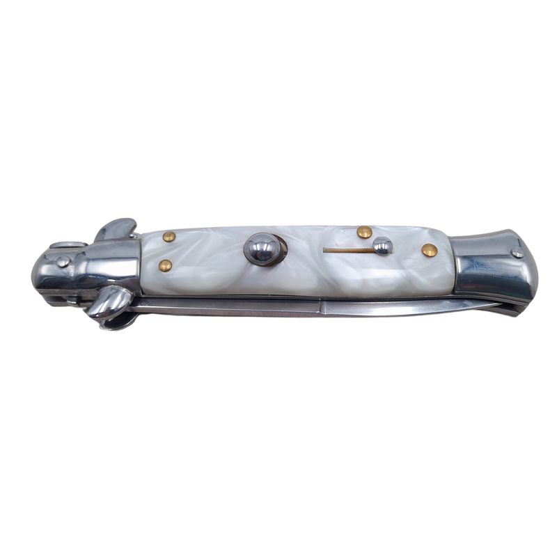 Sport si Outdoor - Camping - Cutite, bricege si accesorii - Cutite si bricege - Pachet doua bricege automate, lama stiletto, 23 cm, albastru/argintiu - Infinity.ro