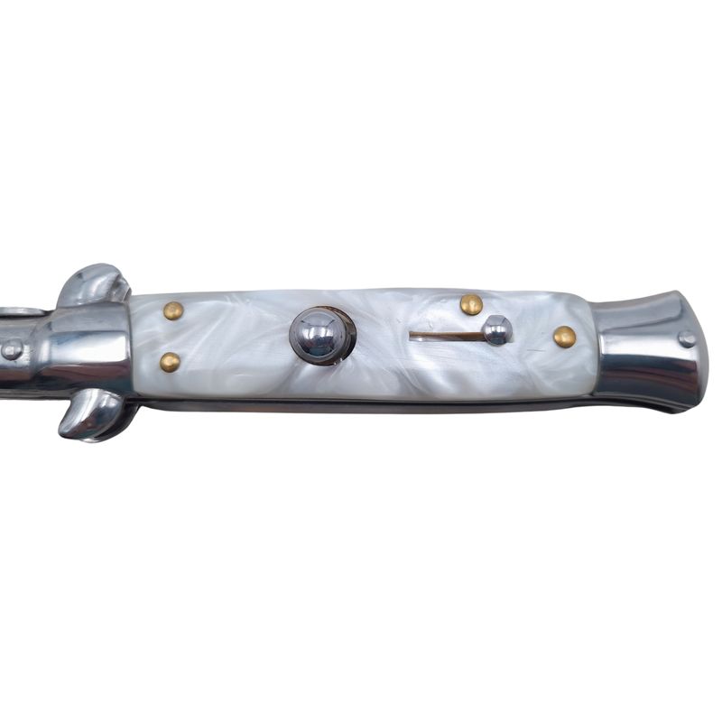 Sport si Outdoor - Camping - Cutite, bricege si accesorii - Cutite si bricege - Pachet doua bricege automate, lama stiletto, 23 cm, albastru/argintiu - Infinity.ro