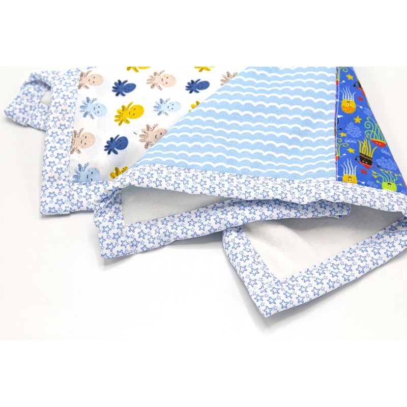 Jucarii, Copii si Bebe - Jucarii si jocuri - Jucarii bebelusi - Jucarii pentru dentitie - Jucarie dentitie cu paturica pathwork BabyJem (Culoare: Albastru) - Infinity.ro