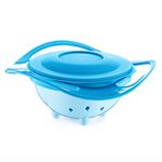 Jucarii, Copii si Bebe - Hrana si alaptare - Biberoane, suzete si accesorii hranire - Articole hranire bebelusi - Bol multifunctional cu capac si rotire 360 grade BabyJem Amazing Bowl (Culoare: Gri) - Infinity.ro
