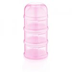 Jucarii, Copii si Bebe - Hrana si alaptare - Biberoane, suzete si accesorii hranire - Articole hranire bebelusi - Recipient lapte praf BabyJem cu 3 compartimente (Culoare: Roz) - Infinity.ro