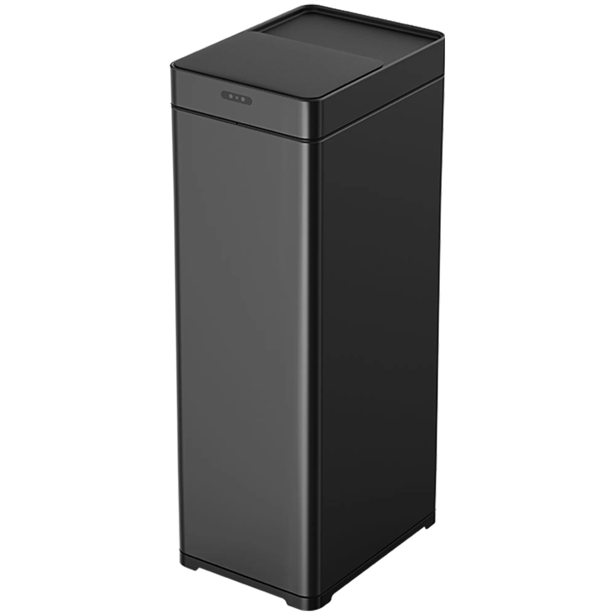 Cos de Gunoi cu Senzor Negru, Capacitate 50L, cu Capac Glisant, Generator de Ioni Negativi pentru Purificare a Aerului,
