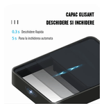 Casa si Gradina - Mobilier - Organizare si depozitare - Cosuri de gunoi - Cos de Gunoi cu Senzor Negru, Capacitate 50L, cu Capac Glisant, Generator de Ioni Negativi pentru Purificare a Aerului, - Infinity.ro
