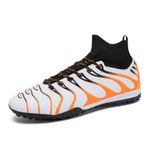 Sport si Outdoor - Echipament Sportiv - Incaltaminte sport - Pantofi sport - Ghete de fotbal MBrands, 7.8 cu glezna  pentru teren sintetic, alb 35 - Infinity.ro