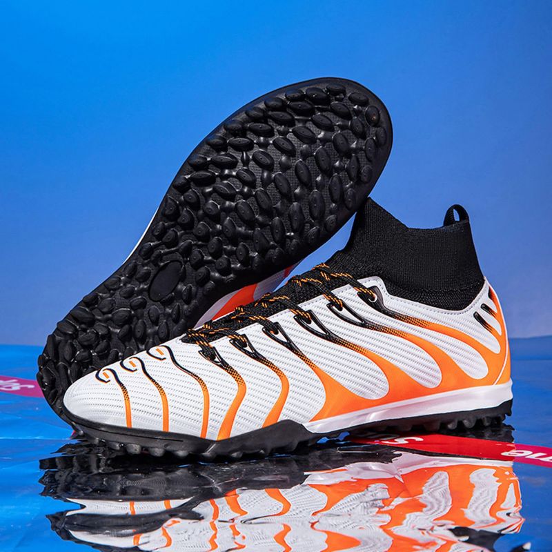Sport si Outdoor - Echipament Sportiv - Incaltaminte sport - Pantofi sport - Ghete de fotbal MBrands, 7.8 cu glezna  pentru teren sintetic, alb 35 - Infinity.ro