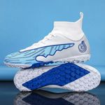 Sport si Outdoor - Echipament Sportiv - Incaltaminte sport - Pantofi sport - Ghete de fotbal MBrands, 8.0 cu glezna  pentru teren sintetic, alb 36 - Infinity.ro