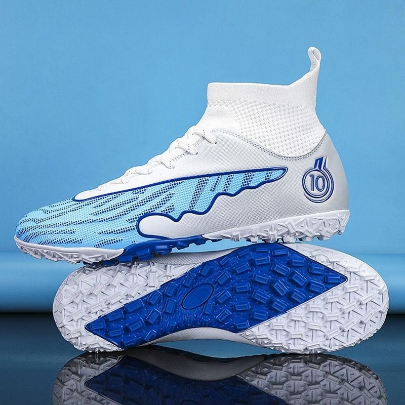 Sport si Outdoor - Echipament Sportiv - Incaltaminte sport - Pantofi sport - Ghete de fotbal MBrands, 8.0 cu glezna  pentru teren sintetic, alb 36 - Infinity.ro