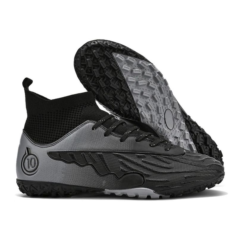 Sport si Outdoor - Echipament Sportiv - Incaltaminte sport - Pantofi sport - Ghete de fotbal MBrands, 8.0 cu glezna  pentru teren sintetic, negru 38 - Infinity.ro
