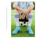 Sport si Outdoor - Echipament Sportiv - Incaltaminte sport - Pantofi sport - Ghete de fotbal MBrands, 8.0 cu glezna  pentru teren sintetic, turcoaz 34 - Infinity.ro