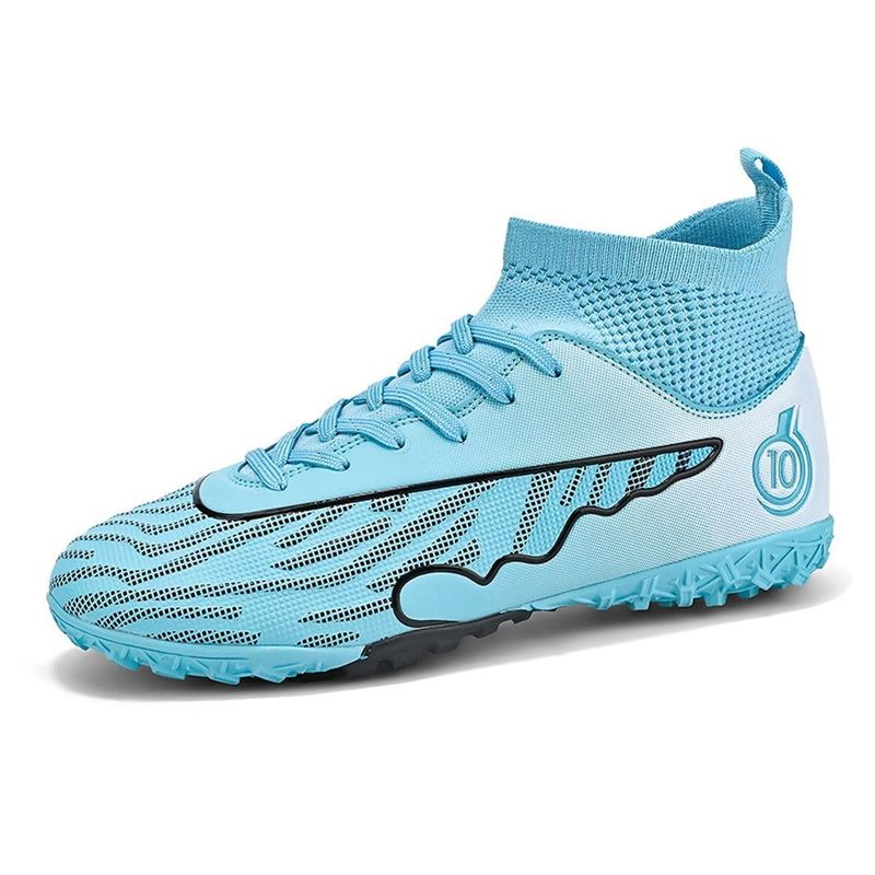Sport si Outdoor - Echipament Sportiv - Incaltaminte sport - Pantofi sport - Ghete de fotbal MBrands, 8.0 cu glezna  pentru teren sintetic, turcoaz 33 - Infinity.ro