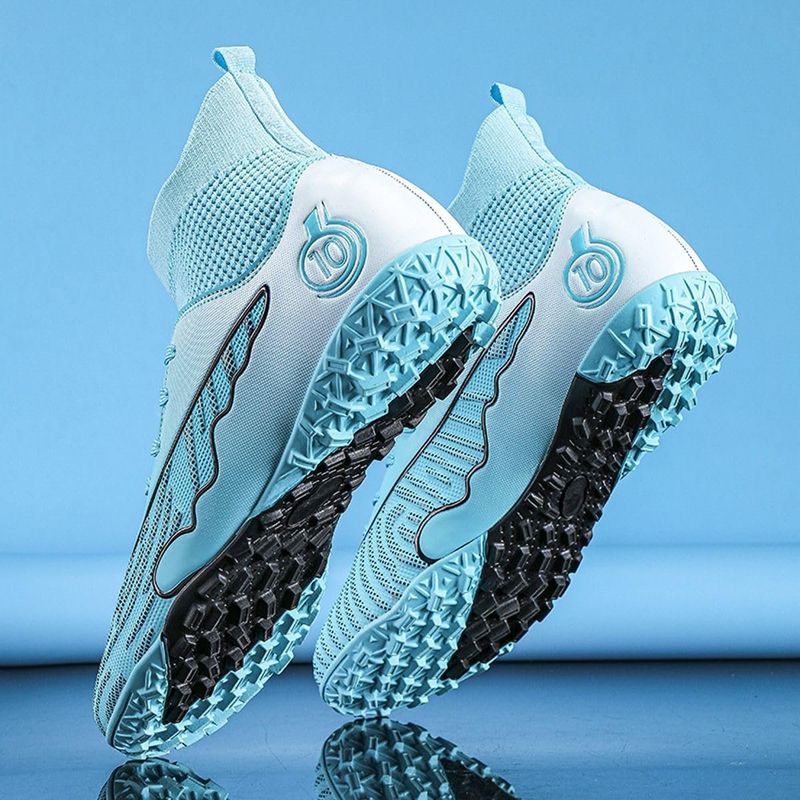 Sport si Outdoor - Echipament Sportiv - Incaltaminte sport - Pantofi sport - Ghete de fotbal MBrands, 8.0 cu glezna  pentru teren sintetic, turcoaz 33 - Infinity.ro