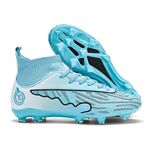 Sport si Outdoor - Echipament Sportiv - Incaltaminte sport - Pantofi sport - Ghete de fotbal MBrands, 8.1 cu glezna , crampoane, turcoaz 41 - Infinity.ro