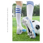 Sport si Outdoor - Echipament Sportiv - Incaltaminte sport - Pantofi sport - Ghete de fotbal MBrands, 8.1 cu glezna , crampoane, alb 37 - Infinity.ro