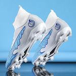 Sport si Outdoor - Echipament Sportiv - Incaltaminte sport - Pantofi sport - Ghete de fotbal MBrands, 8.1 cu glezna , crampoane, alb 35 - Infinity.ro