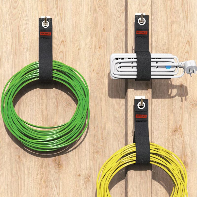 Sport si Outdoor - Articole de voiaj - Accesorii articole de voiaj - Curele fixare reutilizabile works, set 3 bucati, negru, dimensiune 14 x 4cm, greutate maxima 22kg - Infinity.ro