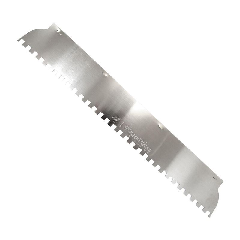 Casa si Gradina - Constructii - Vopsea si tencuieli - Unelte de vopsit si tencuit - Lama rezerva cu zimti 10x10 mm pentru gletiera profesionala, Olejnik, inox, 125 cm x 0.5 mm - Infinity.ro