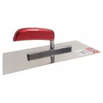 Casa si Gradina - Constructii - Vopsea si tencuieli - Unelte de vopsit si tencuit - Gletiera inox, Olejnik, 13x28 cm, maner lemn, Rosu - Infinity.ro