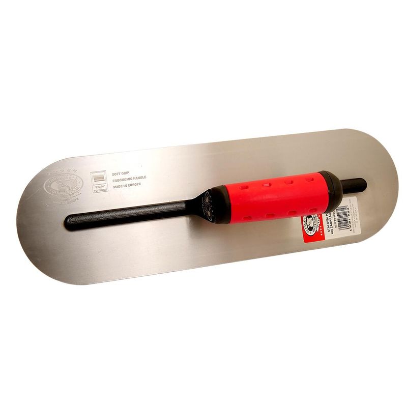 Casa si Gradina - Constructii - Vopsea si tencuieli - Unelte de vopsit si tencuit - Gletiera otel, Olejnik, rotunjita, 12x38 cm, 0.7 mm, maner soft - Infinity.ro