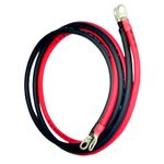 Auto si Moto - Reparatii si depanare - Redresoare - Set cablu baterie, sectiune 6 mm2, papuci 6 mm, lungime 2x75 cm, pentru utilaje agricole, ambarcatiuni navale, autovehicule, invertor, rezistent UV - Infinity.ro