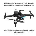 TV, Audio-Video si Foto - Camere de actiune si drone - Drone - Drona GST08, filmare 4K, foto-video fixe sau in miscare, cu telecomanda, negru - Infinity.ro