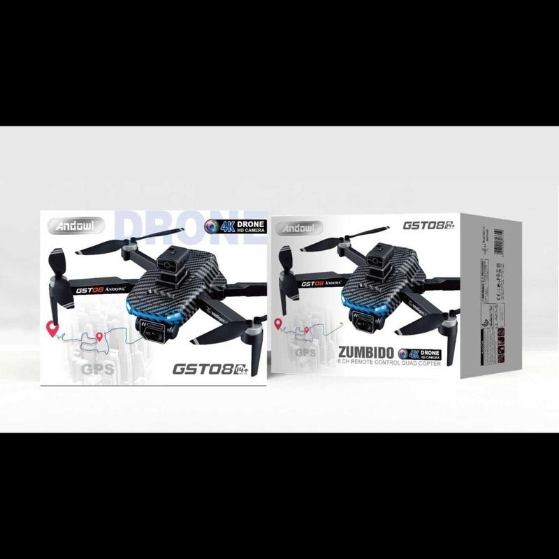 TV, Audio-Video si Foto - Camere de actiune si drone - Drone - Drona GST08, filmare 4K, foto-video fixe sau in miscare, cu telecomanda, negru - Infinity.ro