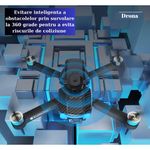 TV, Audio-Video si Foto - Camere de actiune si drone - Drone - Drona GST08, filmare 4K, foto-video fixe sau in miscare, cu telecomanda, negru - Infinity.ro