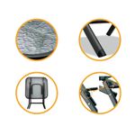 Casa si Gradina - Gradina si terasa - Mobilier exterior - Mese gradina - Masa pliabila din sticla transparenta, pentru gradina, 40 x 40 x 46 cm, My Garden, 7624 - Infinity.ro