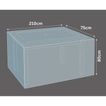 Casa si Gradina - Gradina si terasa - Mobilier exterior - Accesorii pentru gradina - Husa de protectie pentru masa de gradina, negru, 210 x 75 x 80 cm, MyGarden, 3312 - Infinity.ro