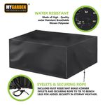 Casa si Gradina - Gradina si terasa - Mobilier exterior - Accesorii pentru gradina - Husa de protectie pentru masa de gradina, negru, 210 x 75 x 80 cm, MyGarden, 3312 - Infinity.ro