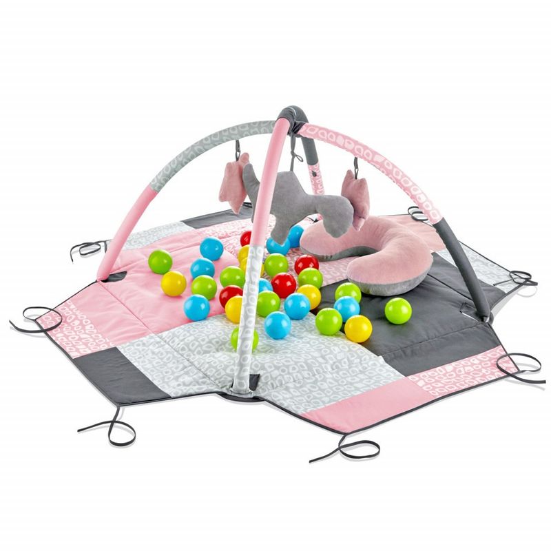 Jucarii, Copii si Bebe - Jucarii si jocuri - Jucarii bebelusi - Centre de activitati - Centru de joaca cu bile BabyJem Toy Ball Play Mat (Culoare: Verde) - Infinity.ro