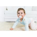 Jucarii, Copii si Bebe - Hrana si alaptare - Biberoane, suzete si accesorii hranire - Suzete si accesorii - Suport cu bile pentru suzeta, BabyJem, din lemn (Model: Elefant) - Infinity.ro