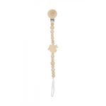 Jucarii, Copii si Bebe - Hrana si alaptare - Biberoane, suzete si accesorii hranire - Suzete si accesorii - Suport cu bile pentru suzeta, BabyJem, din lemn (Model: Leu) - Infinity.ro