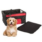 Petshop - Accesorii petshop - Culcusuri si custi - Genti si articole transport - Geanta de transport animale de companie, Pliabila, Negru cu Rosu - Negru/Rosu - Infinity.ro