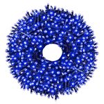 Casa si Gradina - Decoratiuni - Decoratiuni de sezon - Instalatie Luminoasa LED Tip Rola, cu 8 Jocuri de Lumini, 50m, 1.6mm Grosime Calbu, Lumina Rosie/Albastra - Blue - Infinity.ro