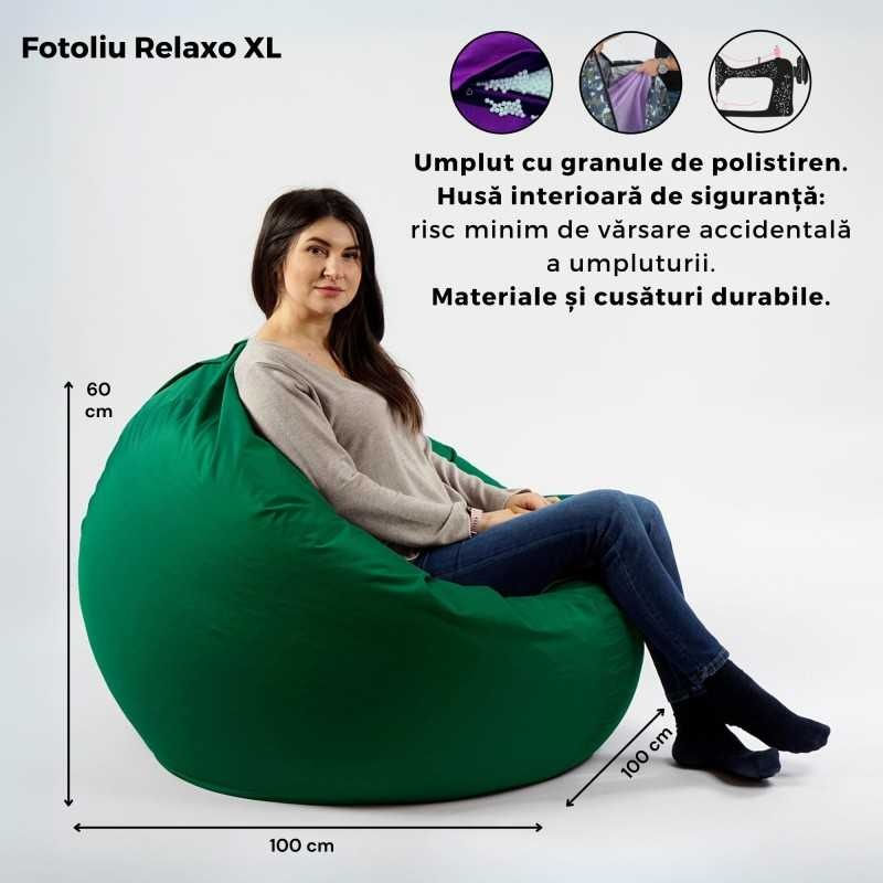 Casa si Gradina - Mobilier - Scaune si fotolii - Fotolii - Fotoliu Relaxo XL , material impermeabil, Gri - Infinity.ro