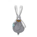 Jucarii, Copii si Bebe - Hrana si alaptare - Biberoane, suzete si accesorii hranire - Suzete si accesorii - Jucarie atasament bebelusi Iepuras, BabyJem, cu sistem prindere suzeta (Culoare: Maro) - Infinity.ro